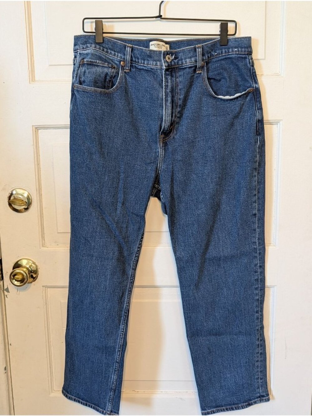 Abercrombie & Fitch Women's Ankle Straight Jeans Size16 Ultra High Rise Denim